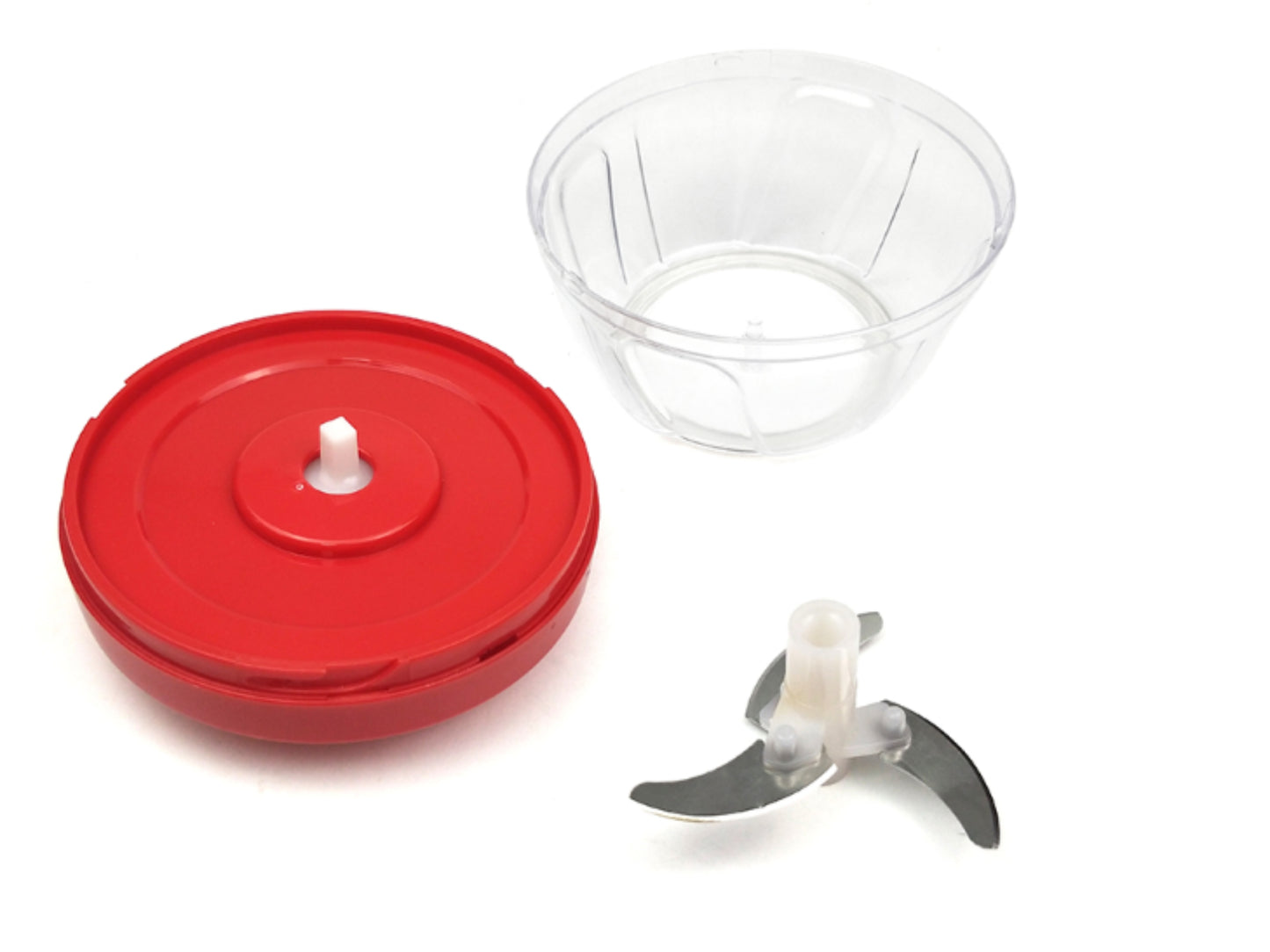 Portable Chopper with Rope, Red, (500 ml)